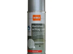 OBI Hammerschlag Lack Spray Silber glänzend 400 ml