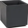 Ondis24 Pflanzkübel 40 Caro Rollen 100 Prozent Anthrazit Blumentopf Pflanzgefäß