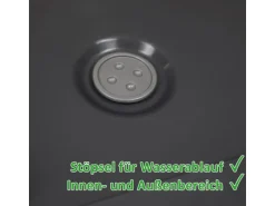 Ondis24 Pflanzkübel 40 Caro Rollen 100 Prozent Anthrazit Blumentopf Pflanzgefäß