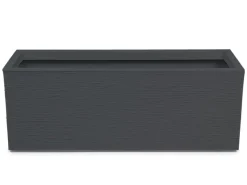 Ondis24 Pflanzkübel Blumenkübel Graphit 57 L Anthrazit - Doppelpack Blumentopf Pflanzgefäß