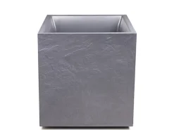 Ondis24 Pflanzkübel Vulkan 40 Pierre HellGrau Blumentopf Pflanzgefäß