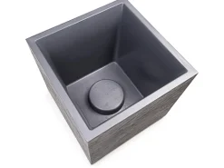 Ondis24 Pflanzkübel Vulkan 40 Pierre HellGrau Blumentopf Pflanzgefäß