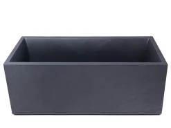 Ondis24 Pflanzkübel Vulkan 100 Blumentopf Doppelwandig Anthrazit Blumentopf Pflanzgefäß