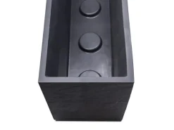 Ondis24 Pflanzkübel Vulkan 100 Blumentopf Doppelwandig Anthrazit Blumentopf Pflanzgefäß