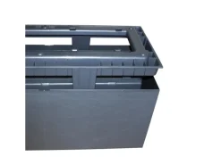 Ondis24 Pflanzkübel Vulkan 100 Blumentopf Doppelwandig Anthrazit Blumentopf Pflanzgefäß