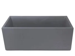 Ondis24 Pflanzkübel Vulkan 100 Pierre HellGrau Blumentopf Pflanzgefäß