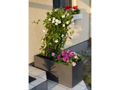 Ondis24 Pflanzkübel Vulkan 100 Pierre HellGrau Blumentopf Pflanzgefäß