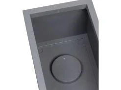 Ondis24 Pflanzkübel Vulkan 57 L Grau Blumentopf Pflanzgefäß