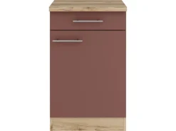 OPTIFIT Bari407 Küchen-Unterschrank 50 cm Rostrot