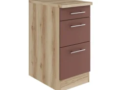 OPTIFIT Bari407 Küchen-Unterschrank 40 cm Rostrot