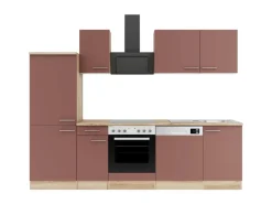 OPTIFIT Bari407 Küchenzeile 270 cm Rostrot