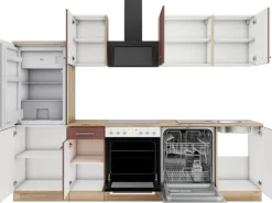 OPTIFIT Bari407 Küchenzeile 270 cm Rostrot