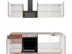 OPTIFIT Bari407 Küchenzeile 210 cm Rostrot