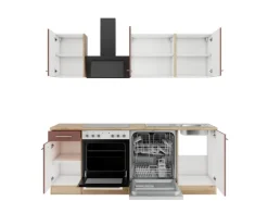 OPTIFIT Bari407 Küchenzeile 210 cm Rostrot