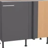 Optifit Eckunterschrank für Geschirrsp. Ingvar420 100/65x87x58,4 cm Anthr. Matt