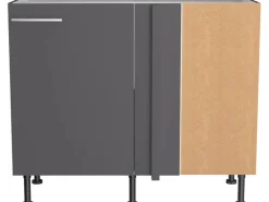 Optifit Eckunterschrank für Geschirrsp. Ingvar420 100/65x87x58,4 cm Anthr. Matt