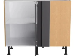 Optifit Eck-U-schrank f. Geschirrsp. Linus984 100/65x87x58,4 cm Anthr. Wildeiche