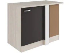 OPTIFIT Faro220 Küchen-Eck-Unterschrank 110 cm Anthrazit