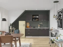 OPTIFIT Faro220 Küchenzeile 210 cm Anthrazit