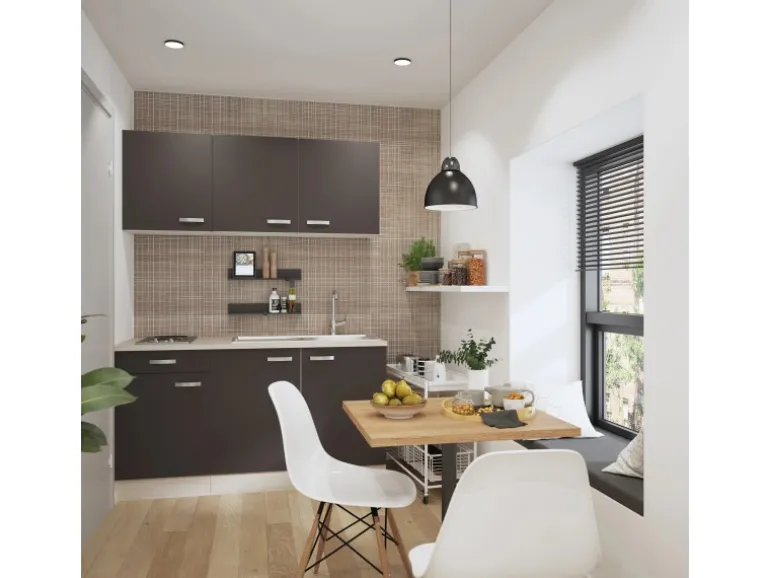 OPTIFIT Faro220 Miniküche 150 cm Anthrazit