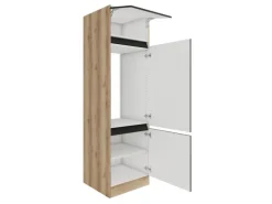 Optifit Hochschrank f. Kühlschrank 60x206,8x57cm Noah420 Anthra. WildEiche NB