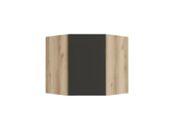 Optifit Küchen-Eckoberschrank 60 x 57,6 x 34,6 cm Noah420 Anthrazit Wildeiche NB