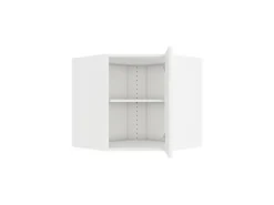 Optifit Küchen-Eckoberschrank 60 x 57,6 x 34,6 cm Luca932 Weiß Anthrazit