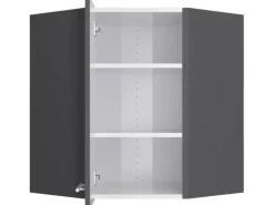 Optifit Küchen-Eckoberschrank Ingvar420 60/60cm x 70,4cm x 34,9cm Anthrazit/Matt