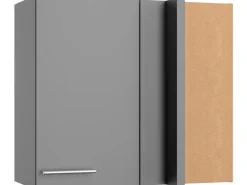 Optifit Küchen-Eckoberschrank Mats825 80/45 x 70,4 x 34,9 cm Basaltgrau