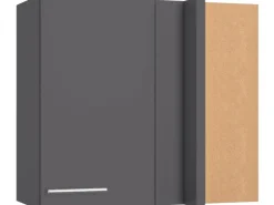 Optifit Küchen-Eckoberschrank Ingvar420 80/ 45 x 70,4 x 34,9 cm Anthrazit Matt