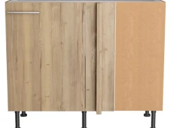 Optifit Küchen-Eck-Unterschrank Erik290 100/65 x 87 x 58,4 cm Wildeiche