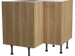 Optifit Küchen-Eck-Unterschrank Erik290 90/90 cm x 87 cm x 58,4 cm Wildeiche