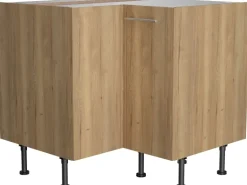 Optifit Küchen-Eck-Unterschrank Erik290 90/90 cm x 87 cm x 58,4 cm Wildeiche