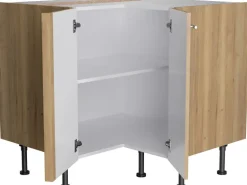 Optifit Küchen-Eck-Unterschrank Erik290 90/90 cm x 87 cm x 58,4 cm Wildeiche