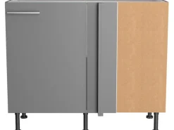 Optifit Küchen-Eck-Unterschrank Mats825 100/65 x 87 x 58,4 cm Basaltgrau