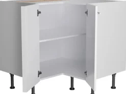 Optifit Küchen-Eck-Unterschrank Bengt932 90/90 cm x 87 cm x 58,4 cm Weiß