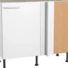 Optifit Küchen-Eck-Unterschrank für Geschirrsp. Bengt932 100/65x 87x 58,4cm Weiß