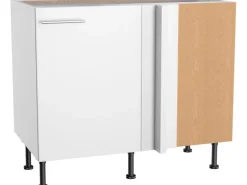 Optifit Küchen-Eck-Unterschrank für Geschirrsp. Bengt932 100/65x 87x 58,4cm Weiß