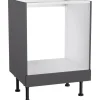 Optifit Küchen-Herdumbau Ingvar420 60 cm x 87 cm x 58,4 cm Anthrazit Matt