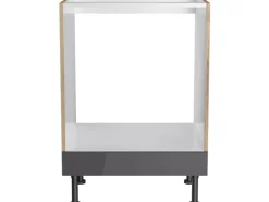 Optifit Küchen-Herdumbau Jonte984 60 cm x 87 cm x 58,4 cm Anthrazit-Wildeiche