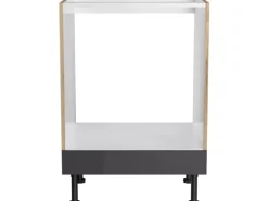 Optifit Küchen-Herdumbau Linus984 60 cm x 87 cm x 58,4 cm Anthrazit-Wildeiche