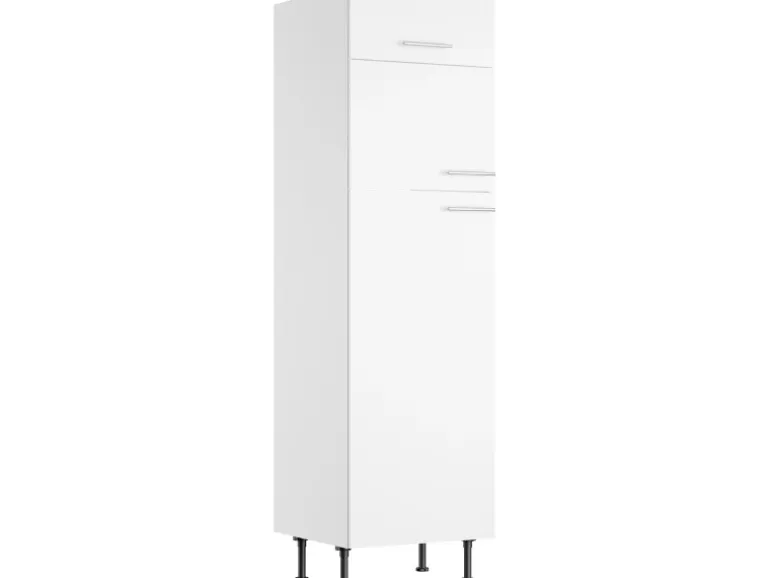 Optifit Küchen-Hochschrank für Kühl-Gefrier-Kombi Bengt932 60 cm Weiß