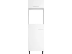 Optifit Küchen-Hochschrank für Backofen und Kühlschrank Bengt932 60 cm Weiß