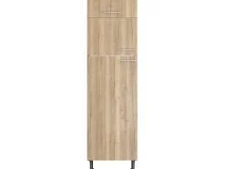 Optifit Küchen-Hochschrank für Kühl-Gefrier-Kombi Erik290 60 cm Wildeiche