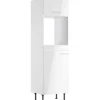 Optifit Küchen-Hochschrank für Backofen und Kühlschrank Rurik986 60 cm Weiß
