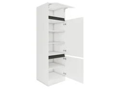 Optifit Küchen-Hochschrank 60 x 206,8 x 57,1 cm Luca932 Weiß Anthrazit