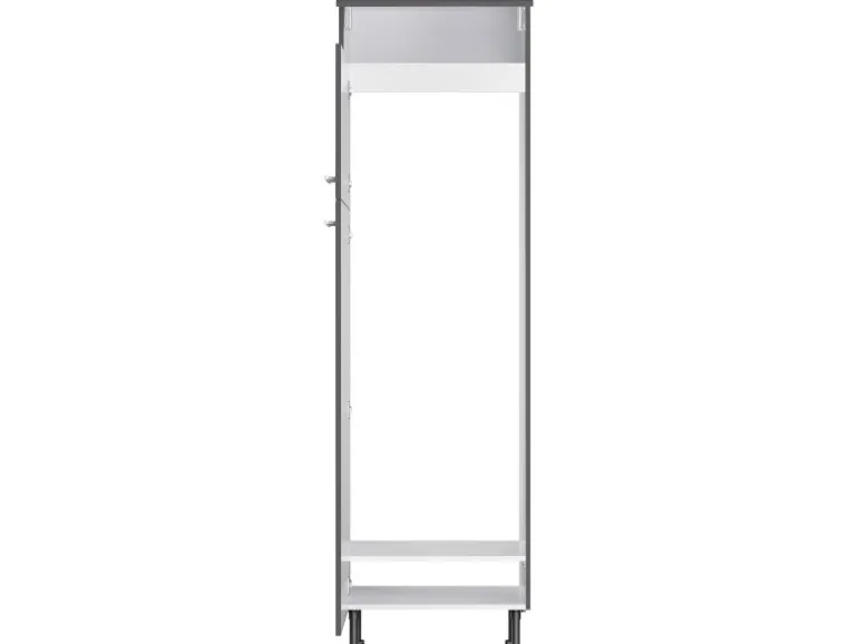 Optifit Küchen-Hochschrank für Kühl-Gefrier-Kombi Ingvar420 60 cm Anthrazit Matt