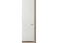 Optifit Küchen-Hochschrank Dakar286 60 cm x 206,8 cm x 57,1 cm Weiß-Eiche