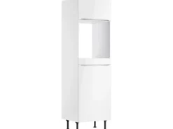 Optifit Küchen-Hochschrank für Backofen und Kühlschrank Arvid986 60 cm Weiß
