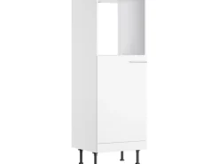 Optifit Küchen-Midischrank für Backofen und Kühlschrank Bengt932 60 cm Weiß